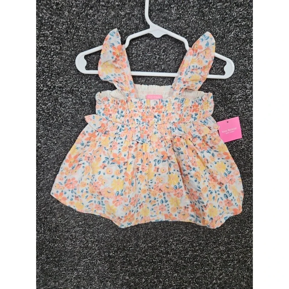 Isaac Mizrahi Girl's Dress Baby Girls 6-9 Month Floral Print Dress